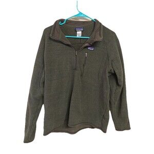 Men's Patagonia Better Sweater 1/4 Zip Brown Size Large
